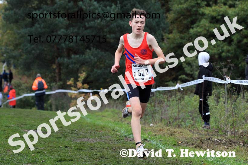 Boys Under-15s, 2022 National Cross Country Relays, Berry Hill Park, Mansfield.  Photo: David T. Hewitson/Sports for All Pics